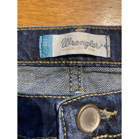 Wrangler Jeans Cash Cowgirl Cut Bootcut Mid Rise Western Womens 11/12 x 32 - Picture 8 of 14